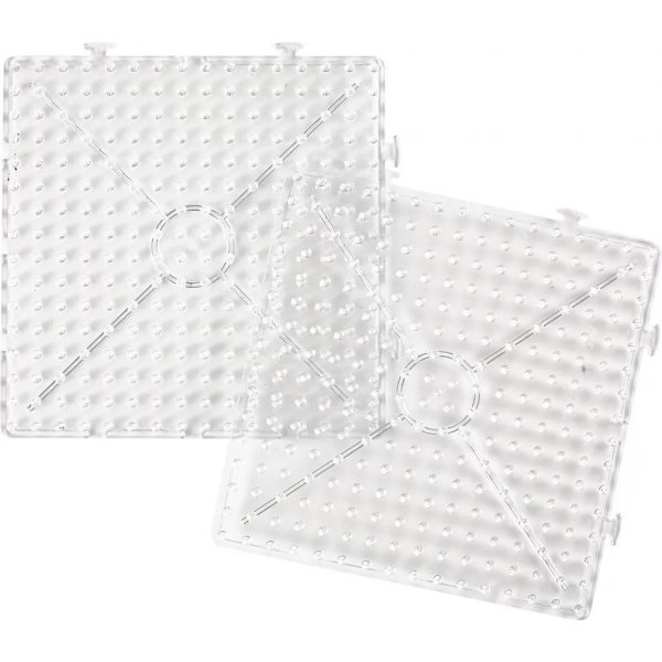 Pärlplattor - Klar - Fyrkantig, ihopsättningsbar - 15x15 cm - 1 st Pärlplattor - Klar - Fyrkantig, ihopsättningsbar - 15x15 cm - 1 st
