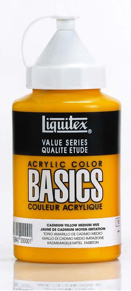 Akrylfärg Liquitex 400 ml - 161 Cadmium yellow medium hue - Akrylfärger, Konstnärsfärger