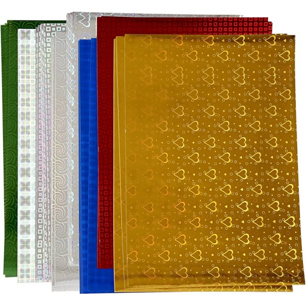 Holografipapper - A4 - 8 x 10 st Holografipapper - A4 - 8 x 10 st