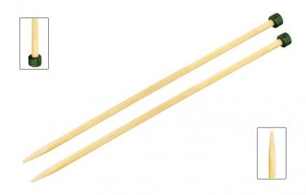 Jumper strikkepinde Bambus - 30 cm/8,0 mm - Jumperpinde, Strikkepinde, Strikning, Strikke, hækle, knytte og væve