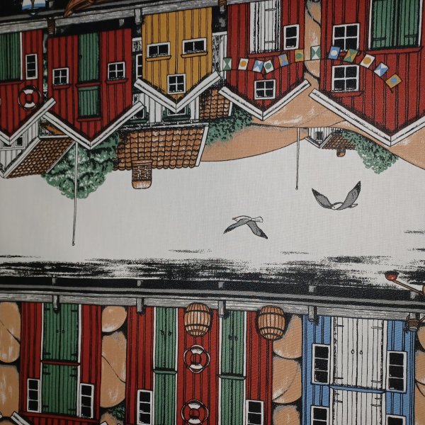 Vaxduk textil hamnstad 140 cm