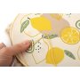 Broderikit citroner med ram 20 cm