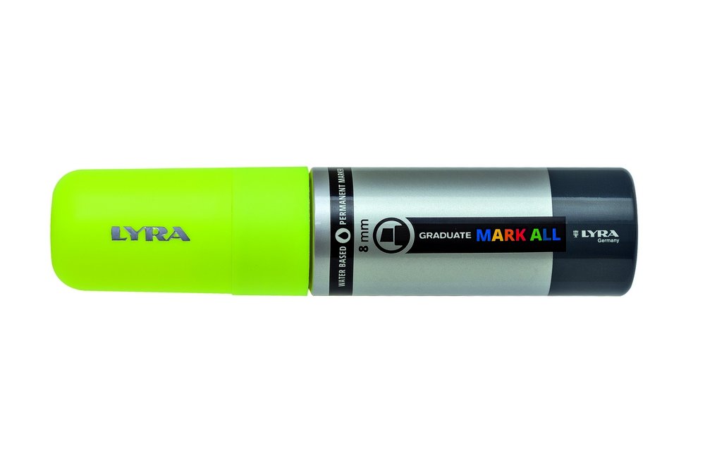 Mark All 8 mm Neon Yellow - Lyra Mark All, Markers, Penner, Penner, fargestifter og blekk