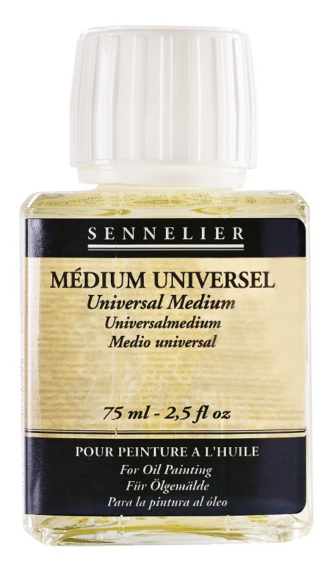 Oliemedium Sennelier 75 ml - Universal Medium - Medium til oliemaling, Malermedium, Fernis og kunstner medier til kunstmaling