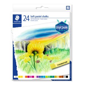 Pastellkritor STAEDTLER mjuka 24 f�rger - 1 f�rpackning