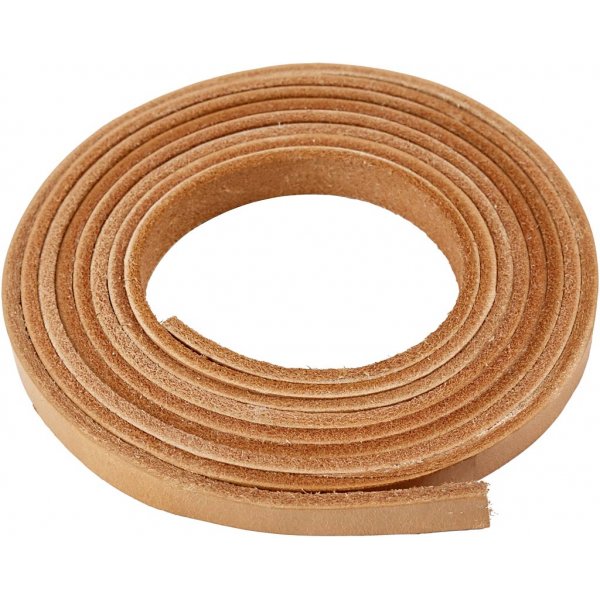 Läderband - natur - 2 m Läderband - natur - 2 m