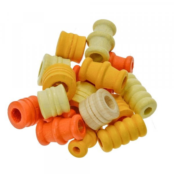 Treperler - gul blanding 28 stk. farge-form blanding