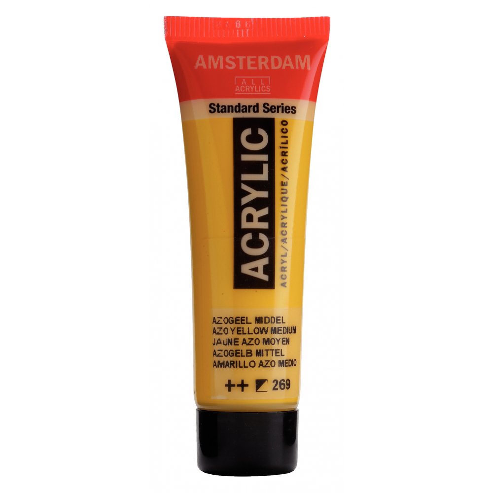Akrylmaling Amsterdam 20 ml - Azo Yellow Med - Akrylfarver, Kunstnerfarver