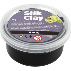 Silk Clay - sort - 40 g