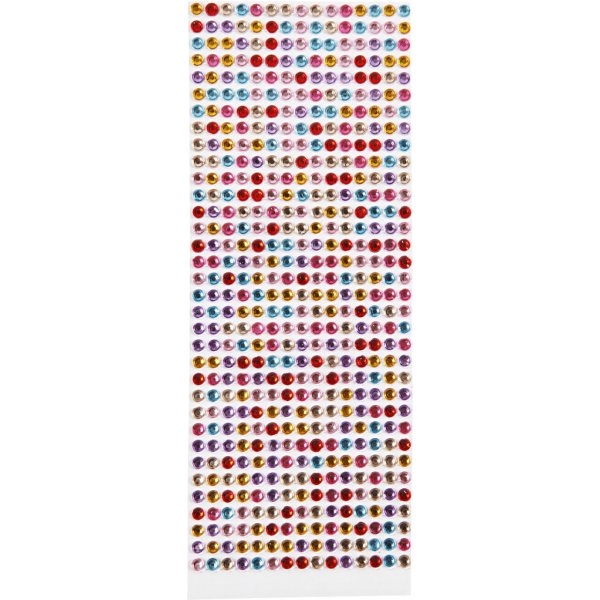 Rhinstenar stickers - mixade färger - 10 ark Rhinstenar stickers - mixade färger - 10 ark