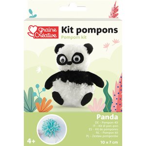 Gör-det-själv-kit för pompom panda Gör-det-själv-kit för pompom panda