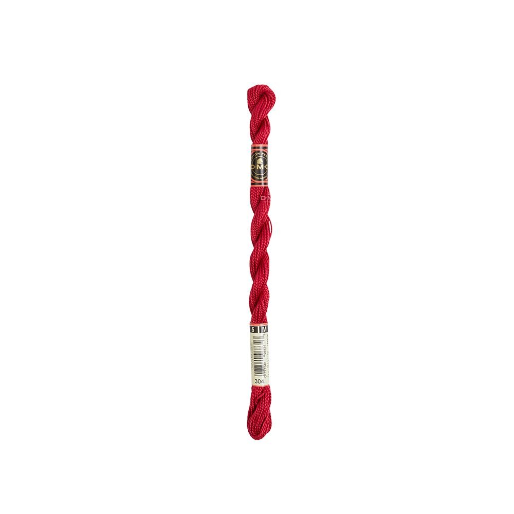 DMC Pearl Cotton Art. 115/5, 304 Medium Red - Broderigarn, Garn, Sticka & virka