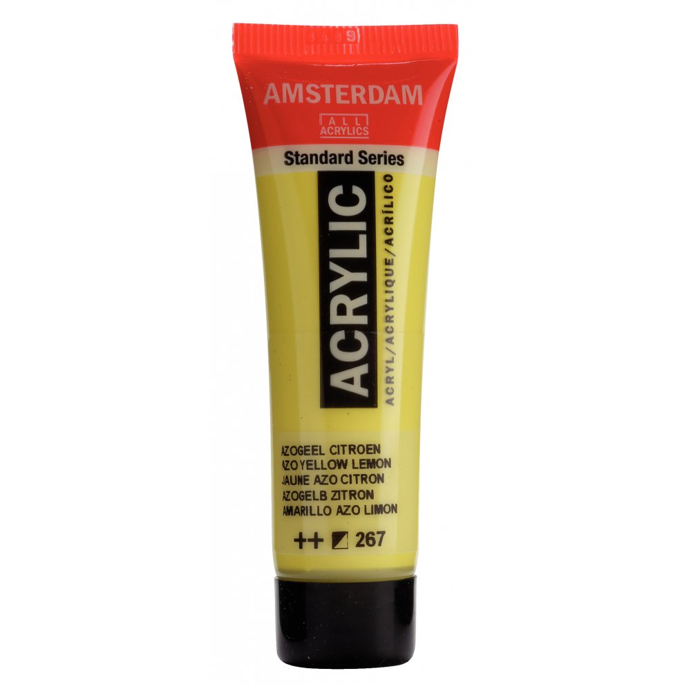 Akrylmaling Amsterdam 20 ml - Azo Ylw Lemon - Akrylfarver, Kunstnerfarver