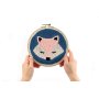 Punch needle-kit med r�vmotiv, � 20 cm