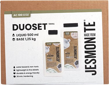 Jesmonite AC100 set 500 ml vätska och 1,25 kg bas Jesmonite AC100 set 500 ml vätska och 1,25 kg bas