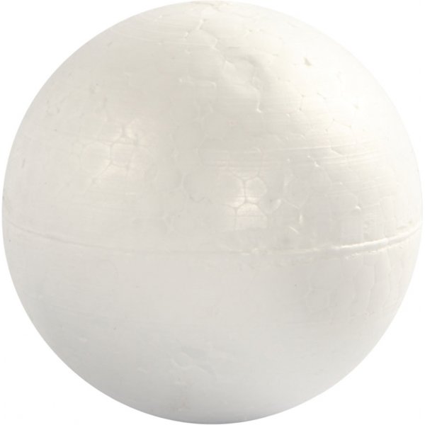 Kulor av frigolit - vit - Ø10 cm - 5 st Kulor av frigolit - vit - Ø10 cm - 5 st