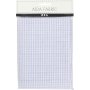 Aida broderistoff - hvit - 50x50 cm, 24 ruter per 10 cm