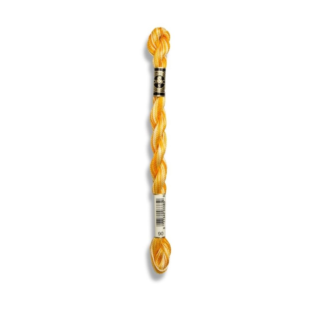 DMC Pearl Cotton Art. 115/5, 90 Variegated Yellow - Broderigarn, Garn, Sticka & virka