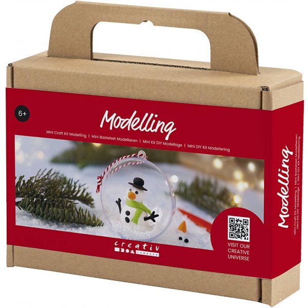 Mini DIY Kit Modellera - Snögubbe Mini DIY Kit Modellera - Snögubbe