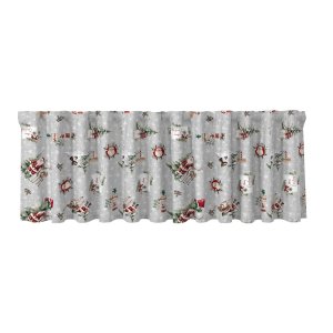Flerstribet kappe med julemotiv og julemandsmotiv 50 cm Grå - Sælges i metermål Flerstribet kappe med julemotiv og julemandsmotiv 50 cm Grå - Sælges i metermål