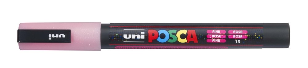 Uni Posca PC-3 ml Glitter - Pink Glitter (56) - Posca-penne, Markers, Penne, Penne, kridt & tusch