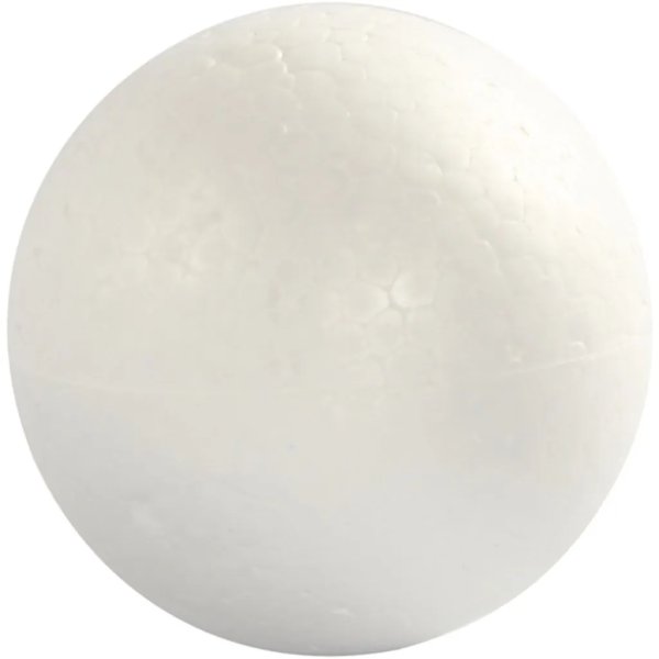 Kulor av frigolit - vit - Ø8 cm - 5 st Kulor av frigolit - vit - Ø8 cm - 5 st