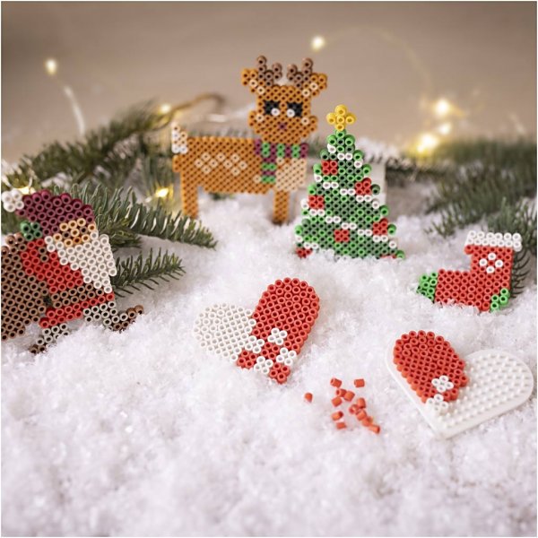 DIY Kit NABBI BioBeads - Jultomte - julstrumpa - julhjärta - julgran och ren DIY Kit NABBI BioBeads - Jultomte - julstrumpa - julhjärta - julgran och ren