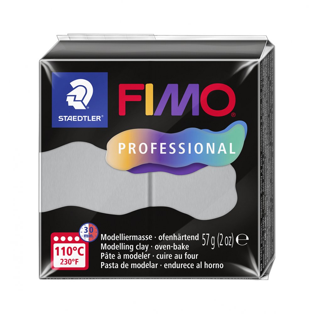 Modellervoks Fimo Professional 57 g - Grå - Fimolera, Modellere, Hobbyartikler til børn, Hobbymateriale, Håndværk