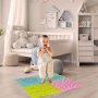 Sensorisk matta Montessori fotmassage 8 delar Pastell - Pusselmatta