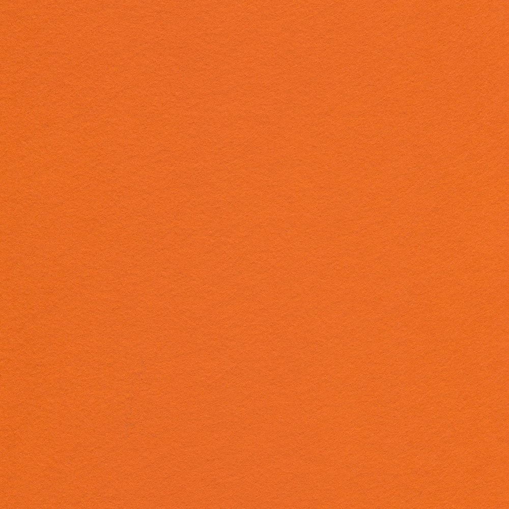 Hobbytæppe 45 cm - Orange - Filt stof, Filt & filtark, Stof