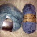 Kundbild DROPS Kid-Silk Long Print garn - 25g - Sj�gr�n (25): F�rgen p�minner om havet. Jag har...