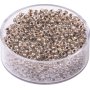Glasp�rlor BohemRocaille 2,5 mm, r�kig silver
