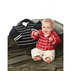Strikkemnster - Rutete eller stripete mnstret genser