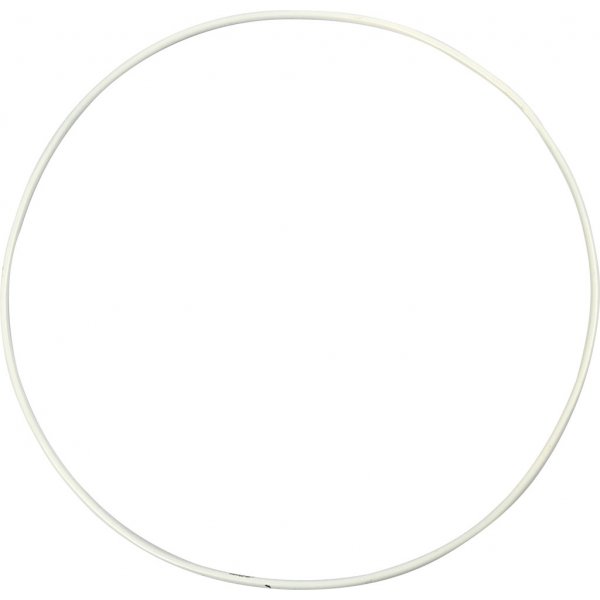 Metallring - vit - Ø20 cm - 5 st Metallring - vit - Ø20 cm - 5 st