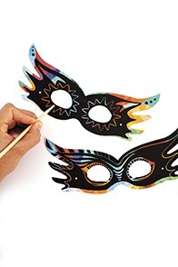 Skrapmasker för barn, 12-pack Skrapmasker för barn, 12-pack