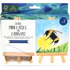 Canvasduk med staffli mini 7,5x7,5 cm 2-pack FSC® Canvasduk med staffli mini 7,5x7,5 cm 2-pack FSC®