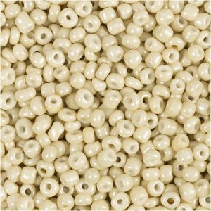 Rocaillep�rlor 3 mm Off white 25 g