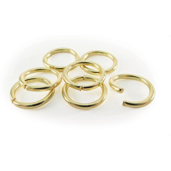 Ringar för smyckestillverkning, 20-pack, guldfärgade Ringar för smyckestillverkning, 20-pack, guldfärgade