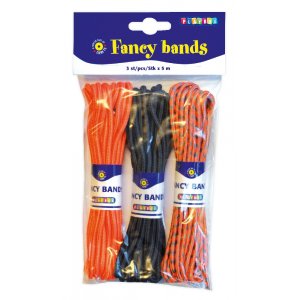 Fancybands 3-pak 5 m - Sort, Orange, Tiedye