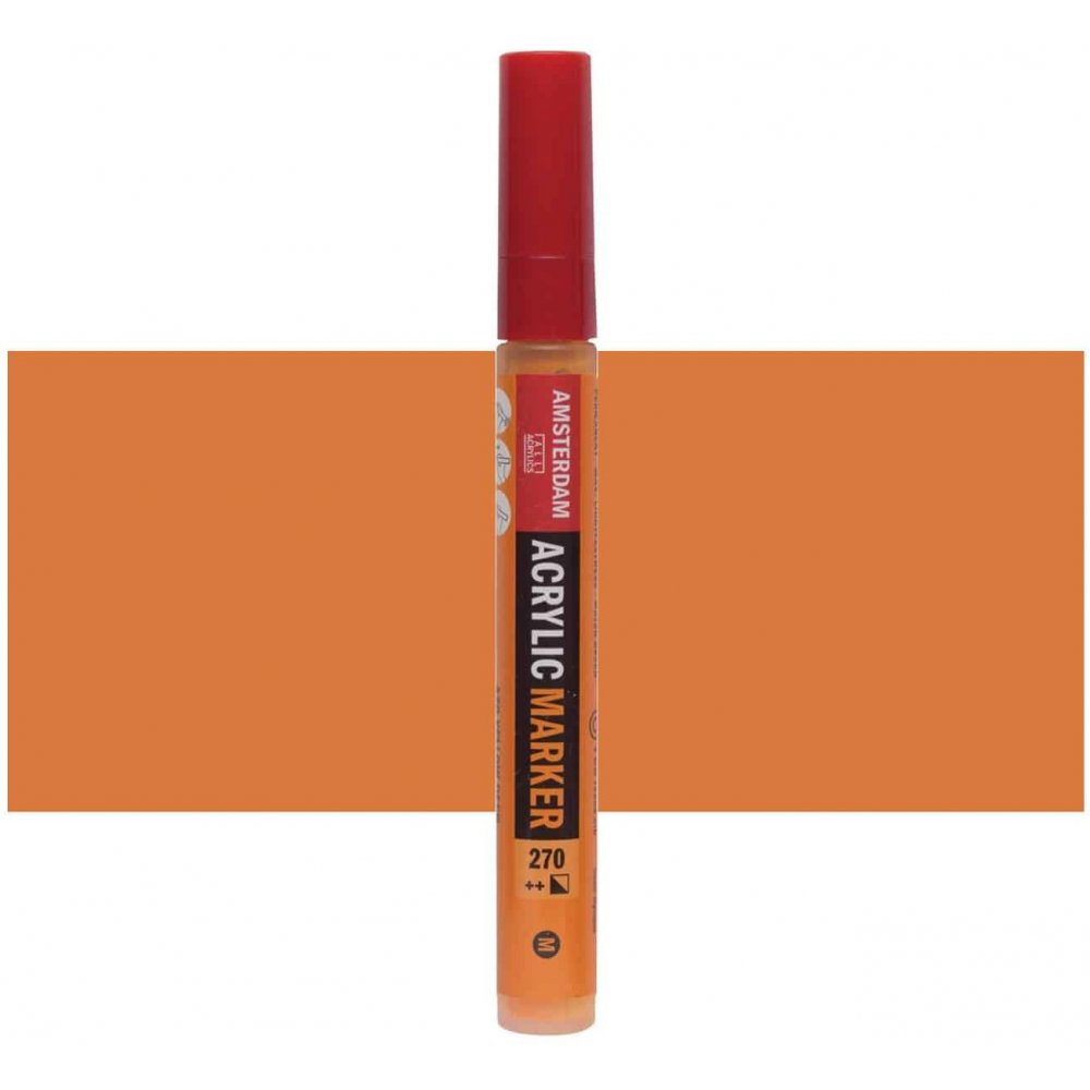 Amsterdam Markers 4 mm - Yellow Deep - Amsterdam Markers, Amsterdam, Markers, Penne, Penne, kridt & tusch
