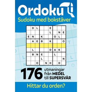 Ordoku : Sudoku med bogstaver: 176 udfordringer fra medium til supersvr