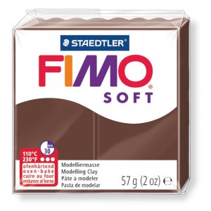 Modellera Fimo Soft 57g - Chokladbrun