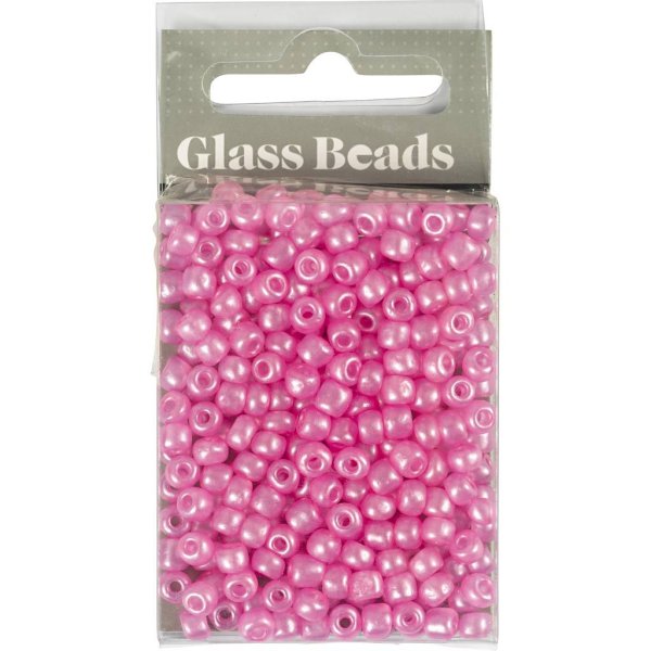 Rocaillepärlor 4 mm Ljusröd 25 g Rocaillepärlor 4 mm Ljusröd 25 g