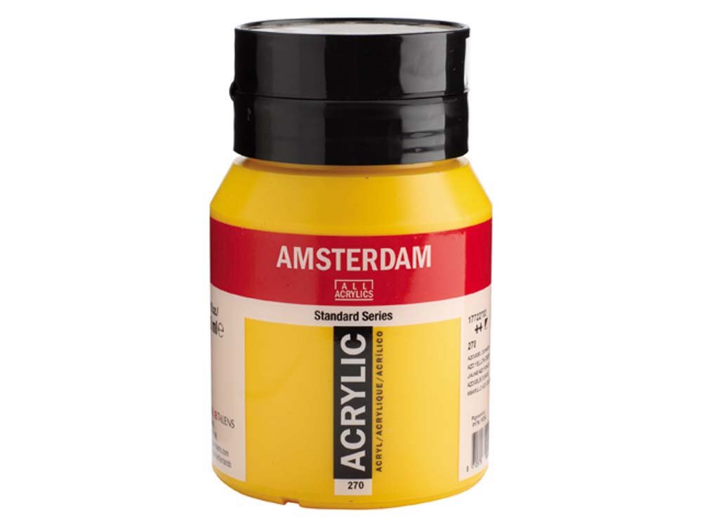 Amsterdam Akrylmaling 500 ml - Azo Gul Dyb - Akrylfarver, Kunstnerfarver