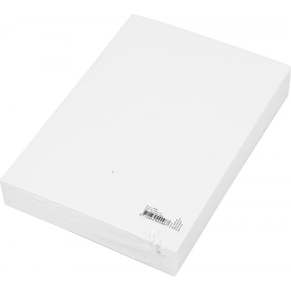 Färgad kartong - vit - A5 - 250 g - 100 ark Färgad kartong - vit - A5 - 250 g - 100 ark