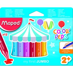 Kritpensel - Maped - Color'Peps 12 voksstifter Maxi