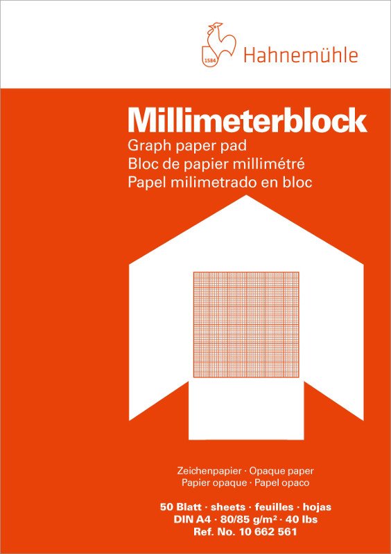 Millimeterblok Hahnemühle 80/85 g - A4 - Øvrige papirer, Blok