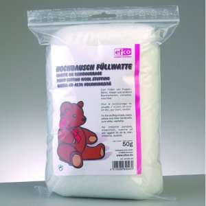 Fluffig stoppning polyester - vit 50 g Fluffig stoppning polyester - vit 50 g
