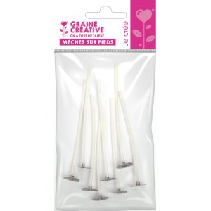 Veke f�r ljus 10 cm, 8-pack