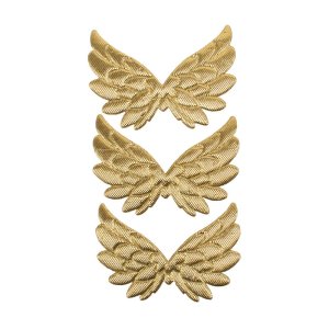 Änglavingar vadderade 5 × 3 cm 10 st - Guld Änglavingar vadderade 5 × 3 cm 10 st - Guld